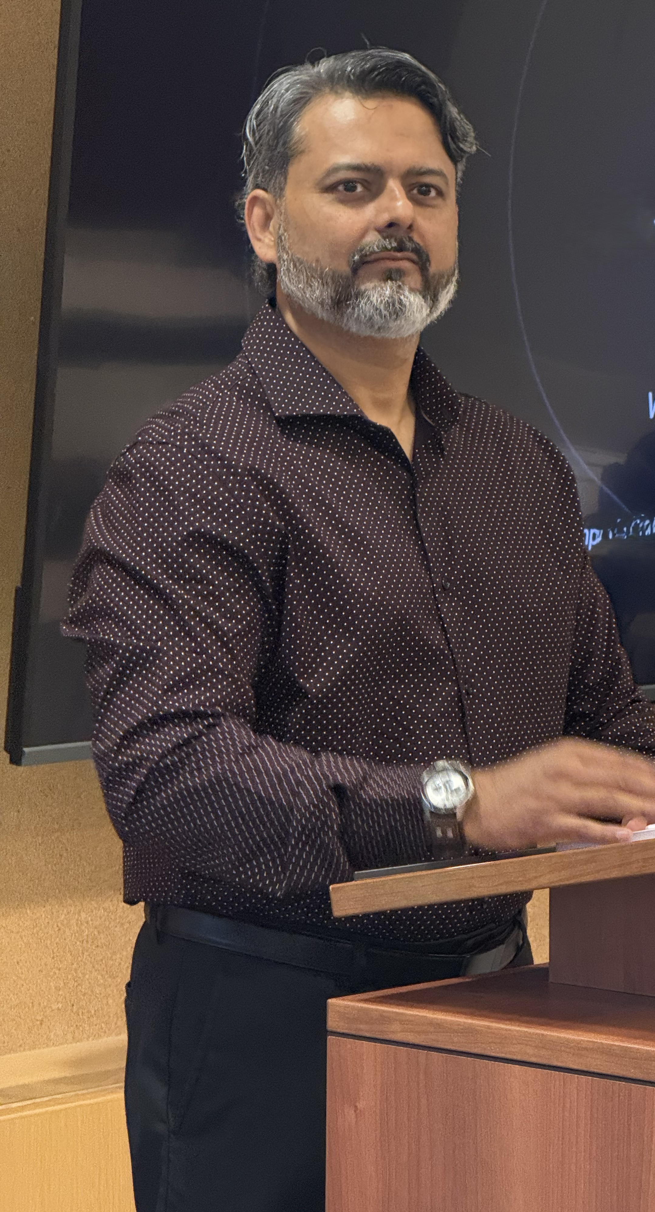 Ashar Saleem speaking